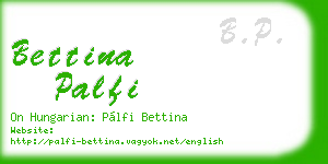 bettina palfi business card